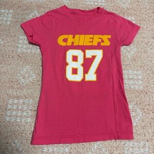 Girls Chiefs Travis Kelce Shirt small